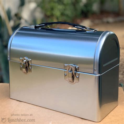 domed steel lunch box wholesale|Plain Metal Dome Lunch Box .